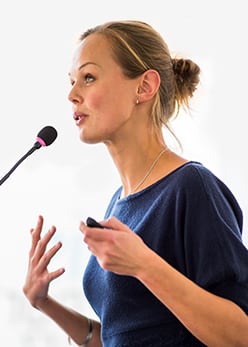 Photograph of woman sitting